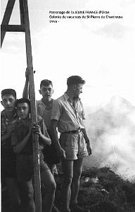 COLO JEUNE FRANCE 1956 sommet de la SciaP. Celdran, Andre, J.Paul et J. Pierre Esclapez 001
